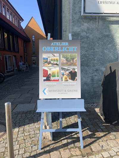 Hinweisschild zu Atelier